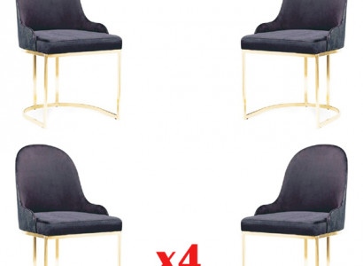 Set seat cushion wood 4x chairs furniture new dining room kitchen group