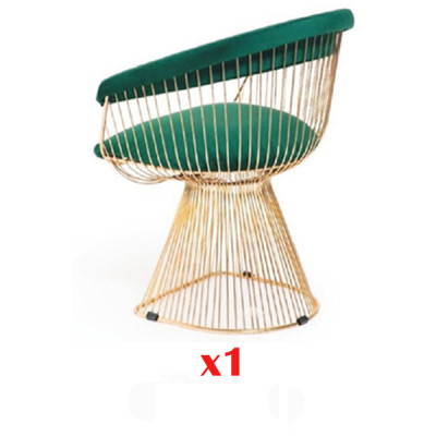 Dining chair, armchair 1x luxurious textile armchair chair furniture
