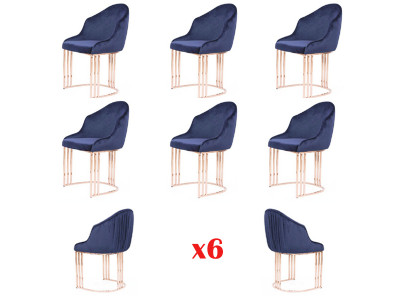 Chair set group chairs suite 6x group armchairs chair upholstery hotel textiles