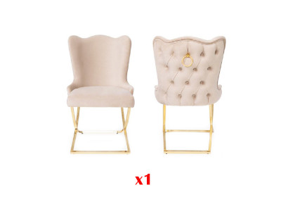Lounge club without armrests luxury modern chair 1x dining chair armchair