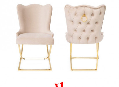 Lounge club without armrests luxury modern chair 1x dining chair armchair