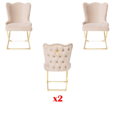 Living room chair, upholstered chair, luxury chair, set of 2 chairs, dining room chair