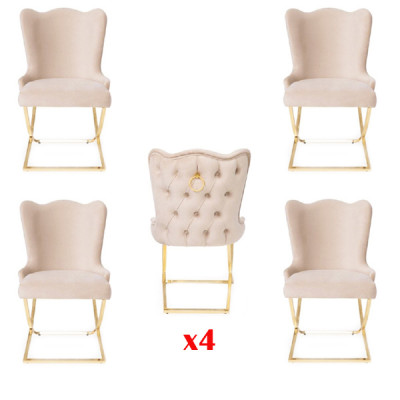 Design chair luxury armchair upholstered chairs 4x armchairs for living dining room