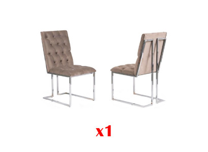 Dining and living room chair set, armchair design, upholstered backrest, leather, textile