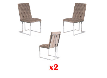 Dining room chairs textile set 2x chair designer wood fabric upholstery backrest