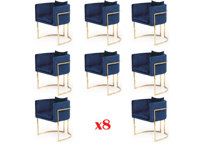 Dining room chair chairs seat modern solid wood set 8x luxury restaurant