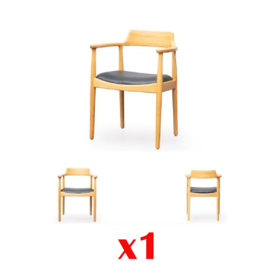 Chairs Upholstery Wood Modern Designer Backrest Seat Armchair Dining Room