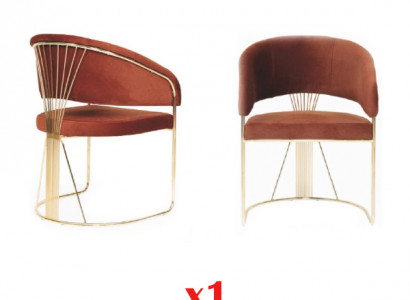 Dining room stainless steel 1x chair leather chair design upholstered chair seat back
