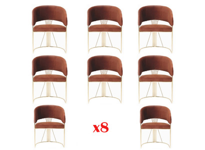 Dining set 8 fabric chairs upholstered chair set group chairs