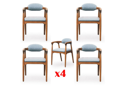 Dining room set 4x chair set chairs upholstered set dining group furniture group