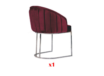 Modern armchair chair 1x dining room TV lounge upholstered chair textile