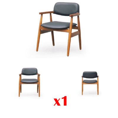 Dining room chairs upholstered textile wood modern new seat cushion set