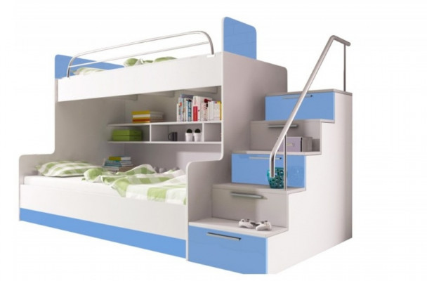 Boys' bunk bed kids' room beds loft bed bunk bed high-gloss furniture