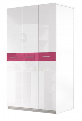 Youth room children's room wardrobe closets pink cabinets modern furniture