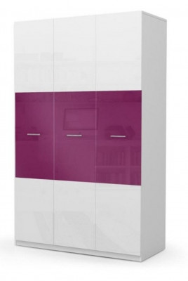 Wardrobe Closet Children Children's Room Unisex Children's Room Furniture Purple White