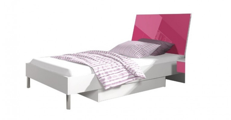 Bed + Nightstand Children's Room Bedroom Furniture Beds 2-Piece Set Pink