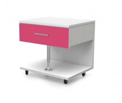 Bed + Nightstand Children's Room Bedroom Furniture Beds 2-Piece Set Pink