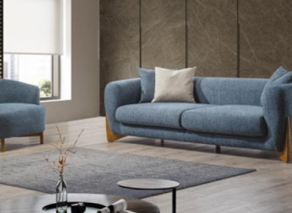 Living Room Classic Sofa Set 3-Seater Italian Style Armchair New 2-Piece Set.