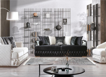 Chesterfield Luxury Sofa Set Upholstered Furniture 3+3+1 Living Landscape