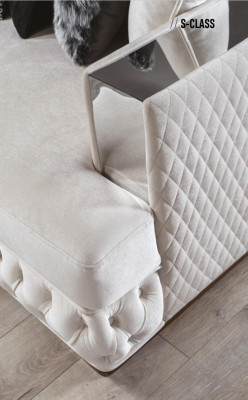 Sofa 3-seater white luxury living room classic Italian style