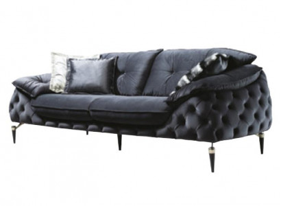Chesterfield three-seater couch upholstered sofas fabric leather sofa couches furniture new