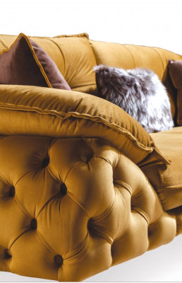 Chesterfield three-seater couch upholstered sofas fabric leather sofa couches furniture new