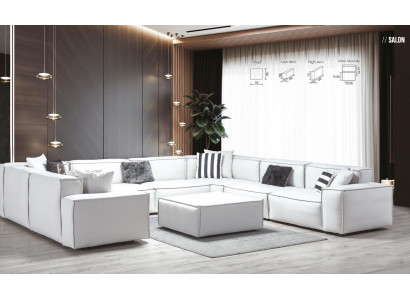 White Stool Living Room Elegant Furniture Luxury Design Italian Style