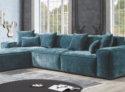 Blue sectional sofa living room elegant living corner design furniture sectional sofa set