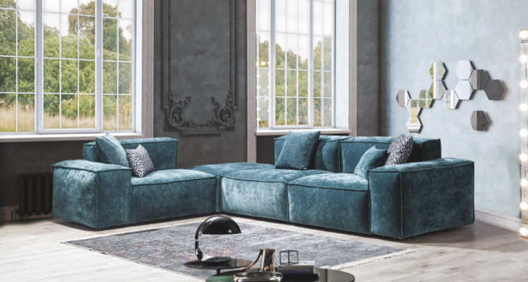 L-shaped sectional sofa blue living landscape design couches furniture sofa couch