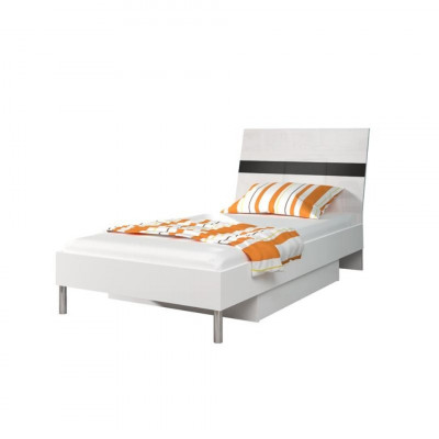 Beds Wood Design Single Bed High Gloss Single Children's Room Bed Boy Black