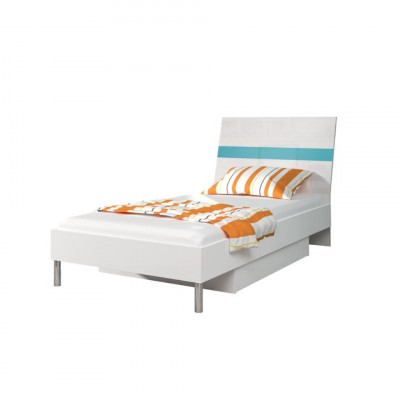 Beds children's bed children's room bed children's bed furniture wood turquoise high gloss new