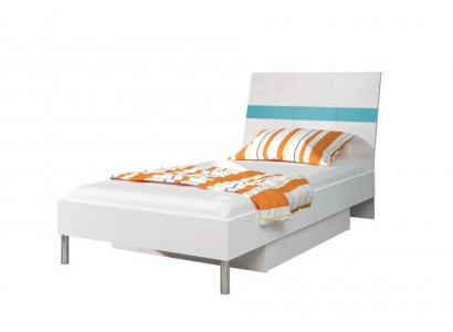 Beds children's bed children's room bed children's bed furniture wood turquoise high gloss new