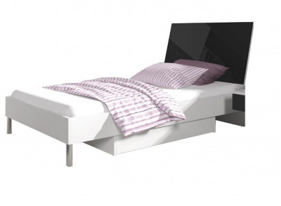 Children's room bed single bed youth room black wood bedroom beds new