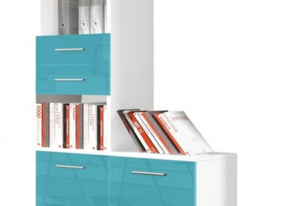 Wardrobe for youth room shelf bookshelf furniture turquoise shelf bookshelf 1-piece