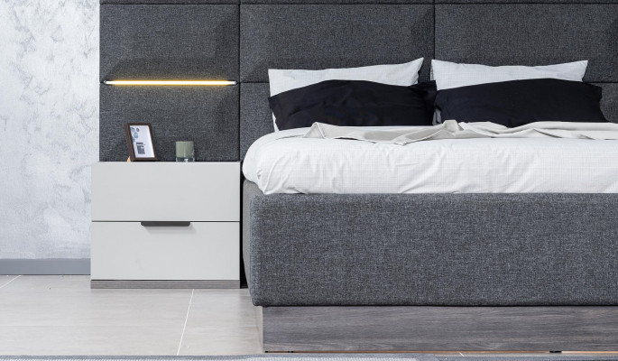 Complete bedroom furniture set bed 2x nightstand dressing table mirror 5 pieces new