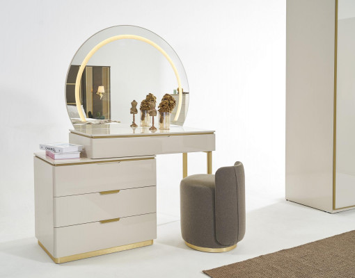 Makeup table set console mirror bedroom furniture design stool set new