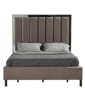 Bed Design Bed Upholstery Bedroom Hotel Design Double Bed Metal Taupe New