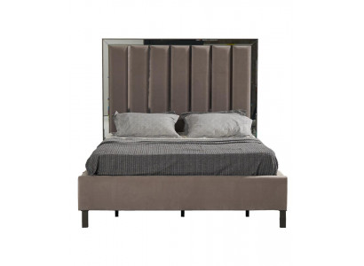 Bed Design Bed Upholstery Bedroom Hotel Design Double Bed Metal Taupe New