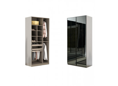 Wardrobe Cabinet Multipurpose Wardrobe Gray Material Wood Cabinets