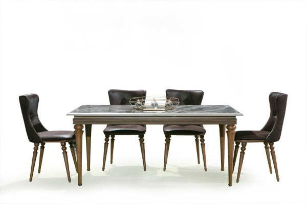 Dining room set bench table chairs dining group table suite sideboard 6-piece.