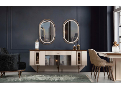 Sideboard Living Room Dining Room Wood Metal Dressers Beige