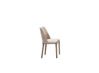 Luxury Design Upholstered Chair Chairs Seat Dining Room Wood Textile Armchair Solid Wood