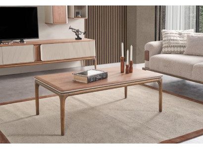 Designer coffee table modern coffee table wood living room beige
