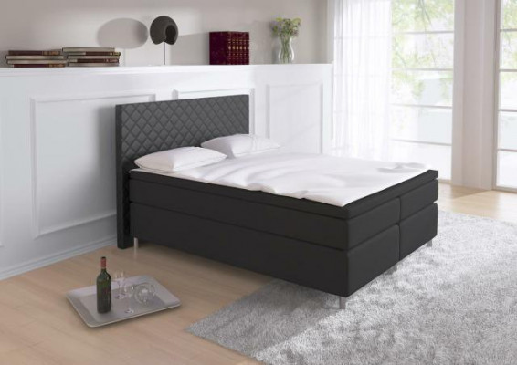 Boxspring bed Box Hotel bed with visco & mattress leather bed beds double bed K3