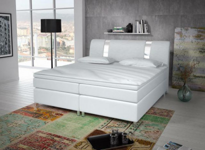 Box spring bed Box Hotel bed with visco & mattress leather bed beds double bed