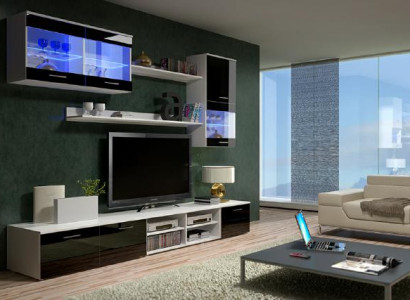 An exquisite wooden TV nightstand in a modern style for your living room