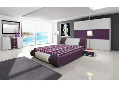 XXL wardrobe closet 200/240 & 270 cm sliding doors high gloss
