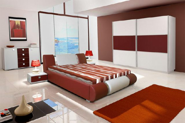 Bed Leather Frame In 140/160/180x200cm Quilted Design Double Made IN EU