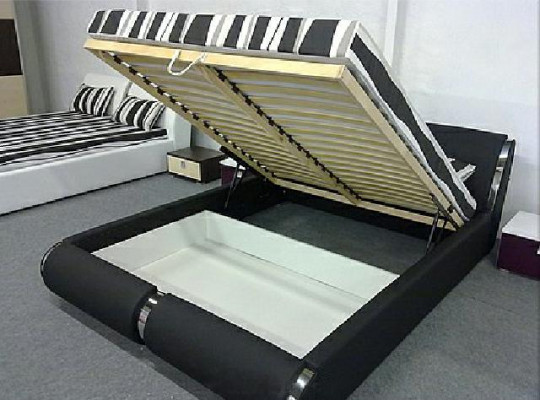 Leather Bed Frame in 140/160/180x200cm Upholstered Design Double Made in EU