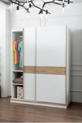 Loft bed, bunk bed, dresser, mirror, bedroom mirror furniture, 4-piece wardrobe.
